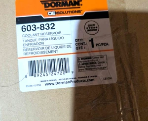 603-832 coolant res(Ram ProMaster 1500 21-14,Ram ProMaster 2500 21-14,Ram ProMas - Picture 1 of 1