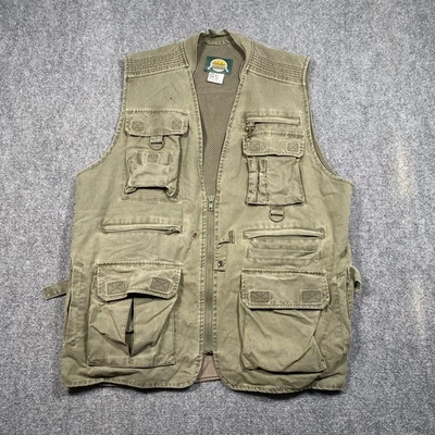 Cabela’s Outdoor Gear Men's Utility Fishing Vest Large Multi‑Pocket Cotton - Image 1 of 4
