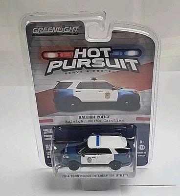 1:64 Scale GREENLIGHT HOT PURSUIT 2014 FORD POLICE INTERCEPTOR RALEIGH N.C. - Image 1 of 4