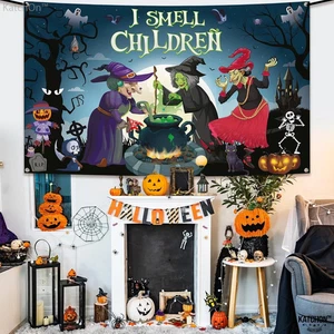 Spooky I Smell Kinder Banner - Xtralarge 72 x 44 Zoll | Hokuspokus Foto Backdr - Bild 1 von 7