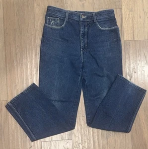 Vintage 80s Jordache Jeans Mens (34x32) Blue Denim Straight Horse Head 7977-M - Picture 1 of 18