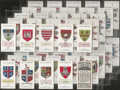 WILLS OTHER OVERSEAS-FULL SET- ARMS OF THE BRITISH EMPIRE 1911 (50 CARDS) - Image 1 of 4