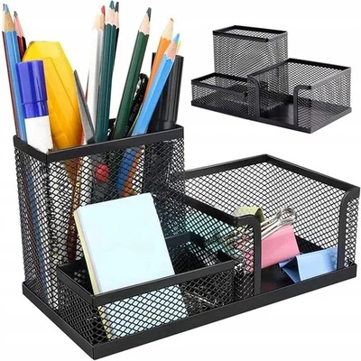Schreibtischorganizer Schreibtisch Organizer Stiftehalter Büro Organizer Metall - Bild 1 von 4