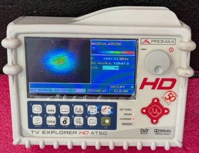 Analizador Promax TV Explorer HD ATSC - 8VSB/DVB-T/T2/DVB-C/QAM Foto 1 de 4