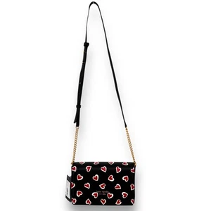 Kate Spade Morgan Schablone Herzen geprägte Geldbörse aus Saffiano-Leder mit Kette Geldbörse - Bild 1 von 9