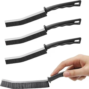 Gap Cleaning Brush Grout Cleaner with Hard Handle Scrub Deep Tile Black  - Picture 1 of 7