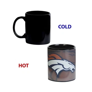 Denver Broncos Mug Heat Changing Logo Graphic Mug - New - Picture 1 of 3