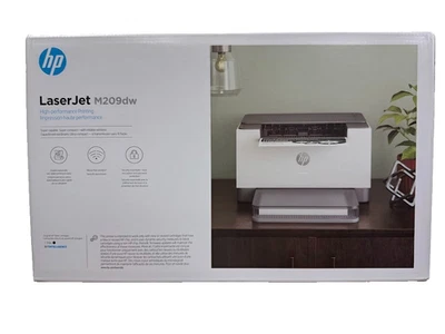 HP LaserJet M209dw Laser Printer, Black And White Mobile Print Up to 20,000 - Image 1 of 3