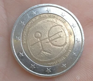 Moneta due euro bundesrepublik deutschland wwu 1999-2009 rara - Foto 1 di 10