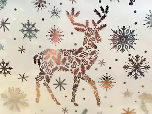 BANDEJAS DE RENOS DE NAVIDAD RACHEL ZOE (3) ROSA DESLUMBRANTE VAJILLA O BAÑO DE VACACIONES - Imagen 1 de 6