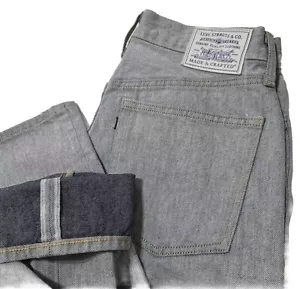 Levis Made & Crafted Womens Selvedge Jeans W28 L27 UK 10 Indigo Column RRP £150 - Picture 1 of 18