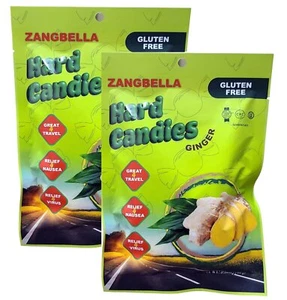 Ginger Hard Candy - Relief Nausea, Motion Sickness, Upset Stomach (2 Pack) - Picture 1 of 8