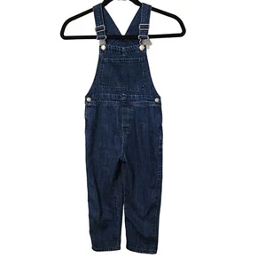 Zara sz 4-5 blue denim overalls romper - Picture 1 of 10