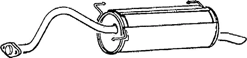 TY360H END SILENCER FOR TOYOTA PREVIA 2.4 1990-2000 - Image 1 of 1