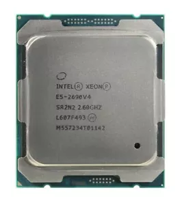 Matched Pair _ Intel Xeon E5-2690 v4 2.6GHz 14-Core 135W LGA2011-3 CPU SR2N2 - Picture 1 of 1