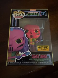 Funko Pop! TMNT CASEY JONES #121 BLACKLIGHT HOT TOPIC - Picture 1 of 1