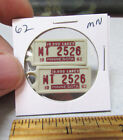 1962 Minnesota MT2526 pair DAV Mini License Plate tag keychain Disabled Am Vet