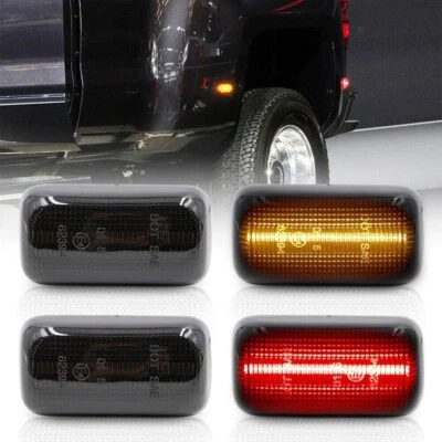 For 2015-23 Chevy Silverado 2500HD 3500HD Dually Bed LED Side Marker Lights 4pc - Image 1 of 4