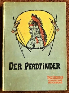 1903 Farbtafeln: Cooper, Der Pfadfinder am Binnensee, Stroefer 1253 - Bild 1 von 10