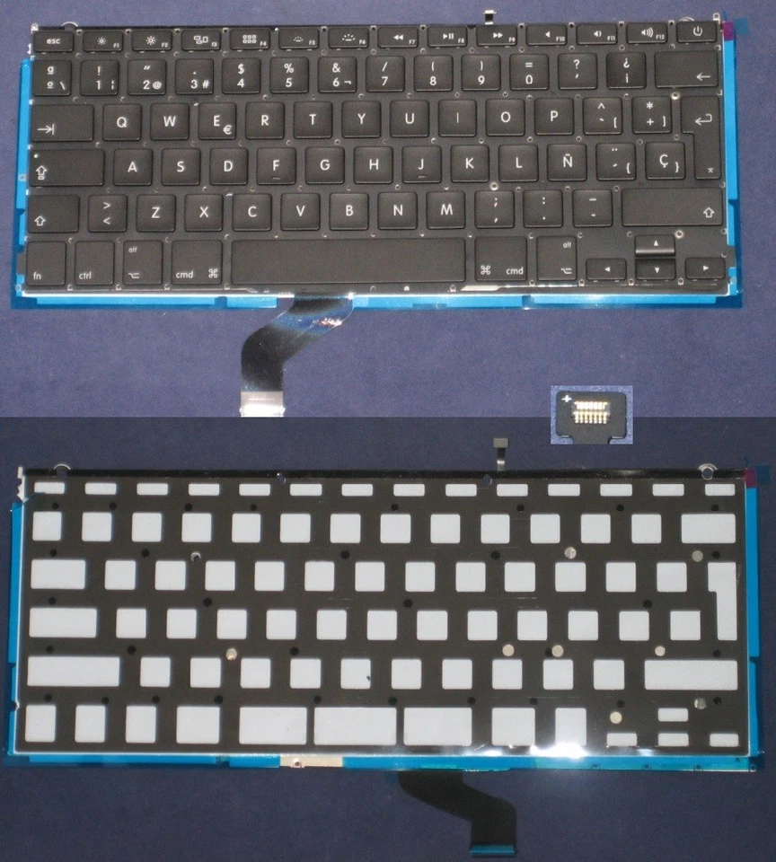 Keyboard qwerty Spanish Apple Macbook Pro 13 " Retina A1425 Backlight New - Image 1 of 1