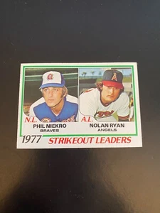1978 TOPPS BASEBALL #206 STRIKEOUT LEADERS!! NOLAN RYAN! NR-MINT!! $1 SHIPPING!! - Picture 1 of 2