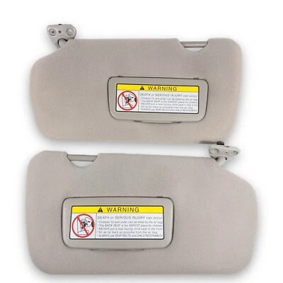 2000-2003 Nissan Maxima 2002-2004 Altima Driver & Passenger Sun Visor Pair Gray - Image 1 of 4