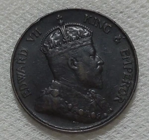 1904 H HONG KONG ONE CENT BRONZE COIN HIGH GRADE - Picture 1 of 2