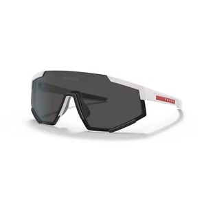 Prada Linea Rossa SPS 04WS TWK06F White Rubber Black Dark Grey Lens Sunglasses - Picture 1 of 7