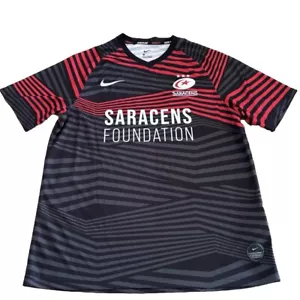 Nike Saracens Rugby Shirt 2020/2021 Away Jersey England Men’s Large - Picture 1 of 9