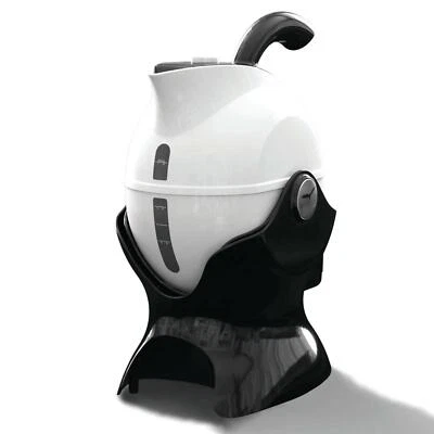 White and Black Uccello Electric Kettle The Easy Pour Safe Tipping Kettle
