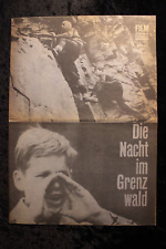 Film für Sie Filmprogramm 66/68 Reklame Vintage Die Nacht im Grenzwald (S02)