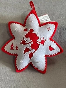 Disneyland Parques Disney Peluche Minnie Mouse Copo de Nieve Navidad Vacaciones Adorno - Imagen 1 de 2