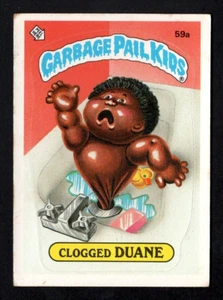 1985 Topps GPK Garbage Pail Kids Series 2 OS2 #59a Clogged Duane VG-EX+ *HP - Bild 1 von 2