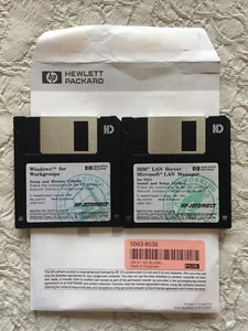 HP JET DIRECT - WIndows / OS2 Utilities + IBM/Microsoft LAN Manager - 2 Floppy - Foto 1 di 1