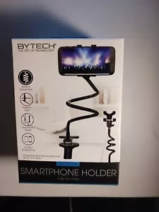 Cell Phone Clip On Gooseneck Arm Holder Grip Opens 3.5 Width BYTECH NEW - Picture 1 of 2