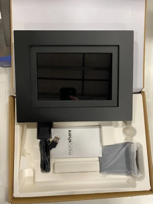 SimplySmart Home - PhotoShare Friends and Family Smart Frame 8" - Black - Image 1 of 2