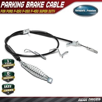 Cabo de freio de estacionamento traseiro esquerdo para Ford F-250 F-350 F-450 Super Duty 2010 - Imagem 1 de 4