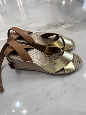 Sandalia alpargata Tory Burch Bima cuñas talla US 11 Foto 1 de 3