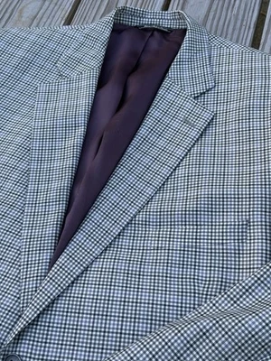 Jack Victor Powell SPJ Sport Coat 50R Wool Check Luxurious Soft Jacket BIG GUY - Image 1 of 4