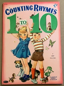 VG 1942 HC First Edition Counting Rhymes Giant Tell-A-Tale Florence Winship - Picture 1 of 7
