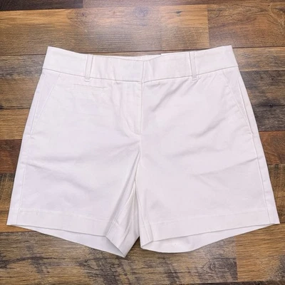 Шорты женские Ann Taylor Metro 6 белые средняя посадка эластичные новые - Изображение 1 из 4