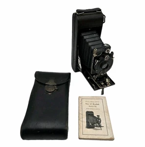 Kodak No.1A Pocket Series III klappbare Autogrammkamera mit Handbuch & Ledertasche - Bild 1 von 24