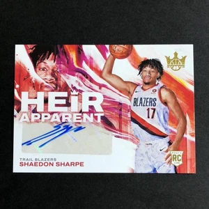 Trail Blazers 2022 Panini Heir Apparent Shaedon Sharpe Portland automático/199 #HASS - Imagen 1 de 24
