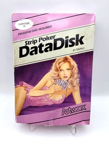 Strip Poker Data Disk #1 + Program Disk (Commodore 64, Artworx, CIB getestet) - Bild 1 von 13