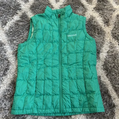 Marmot Down Quilted Vest Women’s Sz Large Good Condition Sea Green - Image 1 of 4
