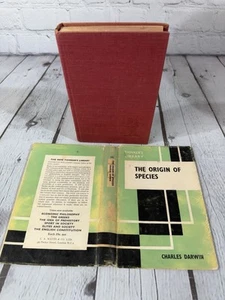 The Origin Of Species By Charles Darwin 1950 Vintage Hardcover DJ London - Picture 1 of 12