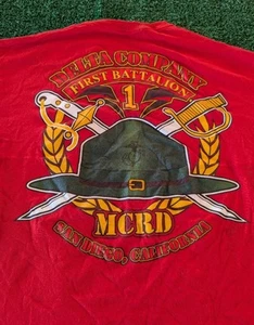 USMC 1st Battalion Delta Company Sz L Shirt MCRD San Diego EUC Ready To Ship! - Picture 1 of 7