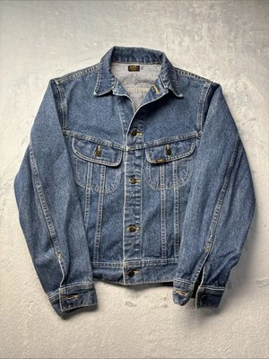 Chaqueta Denim Lee Riders De Colección Talla Para Hombre Pequeña Hecha en Canadá Envejecida Años 80 Foto 1 de 4