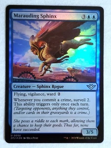Marauding Sphinx #56 Outlaws of Thunder Junction Foil Magic the Gathering - Picture 1 of 2