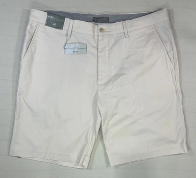 Nuevo con etiquetas Pantalones Cortos Daniel Cremieux Chino Supima Hombres 40 x 9" Firma Elastizados Beige Foto 1 de 4